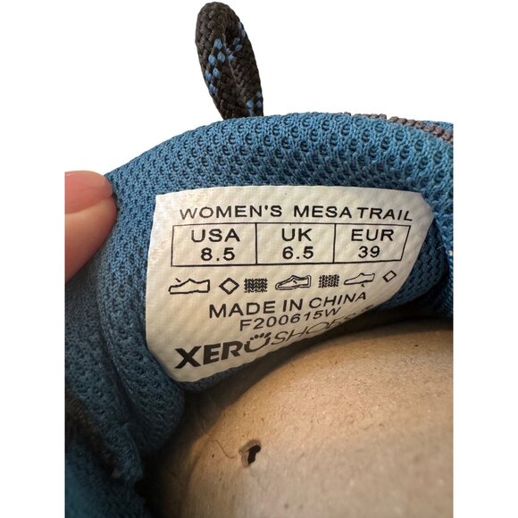 Xero Shoes Mesa Trail Size 8.5 Women’s Dark Gray Sapphire MTW-DGS EUC Box - Picture 7 of 15